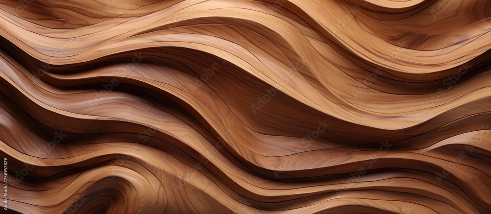 A detailed closeup shot of a brown wooden surface showcasing a beautiful swirl pattern, resembling art on a canvas made by nature A detailed closeup shot of a brown wooden surface showcasing a beautiful swirl pattern, resembling art on a canvas made by nature