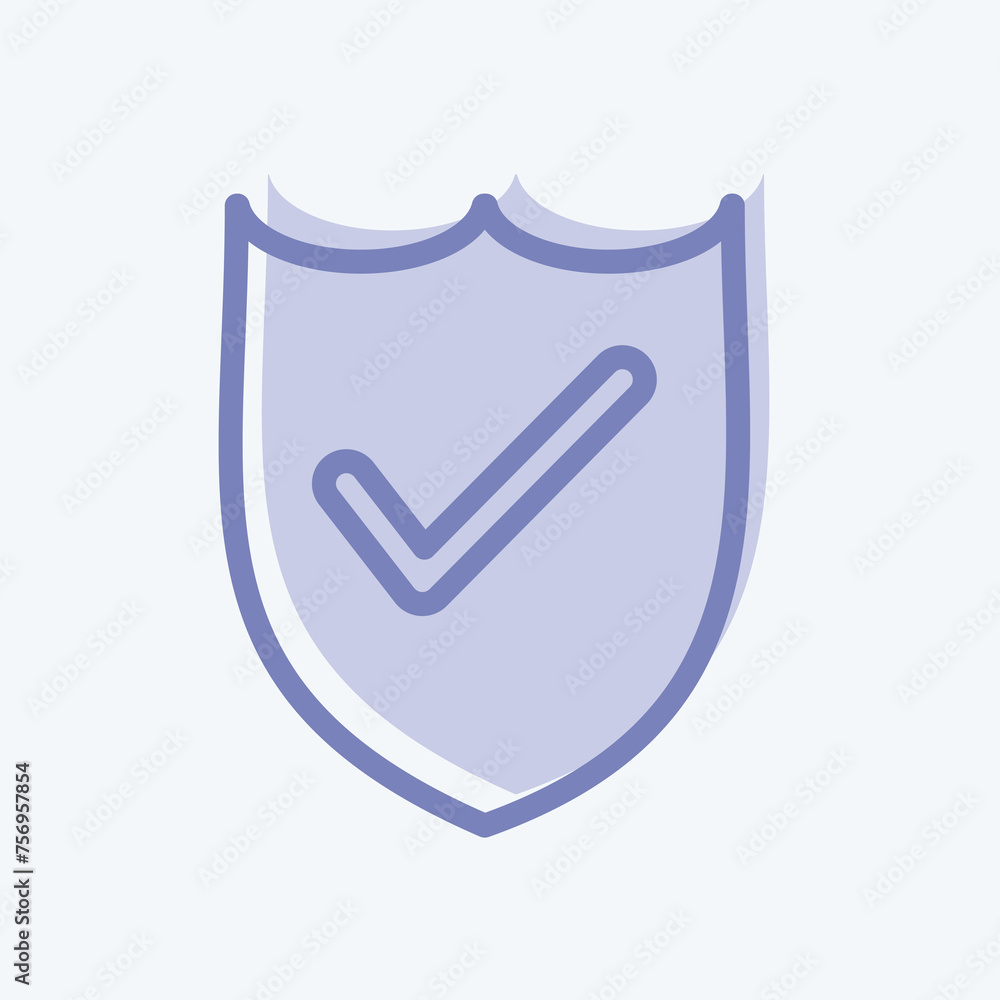 Icon Defense. suitable for Security symbol. two tone style. simple design editable. design template vector. simple illustration Icon Defense. suitable for Security symbol. two tone style. simple design editable. design template vector. simple illustration