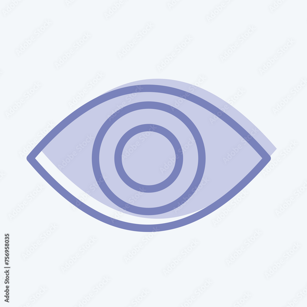 Icon Visible. suitable for Security symbol. two tone style. simple design editable. design template vector. simple illustration Icon Visible. suitable for Security symbol. two tone style. simple design editable. design template vector. simple illustration