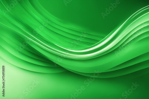 modern green business flowing wave background