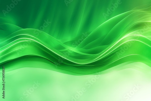 modern green business flowing wave background