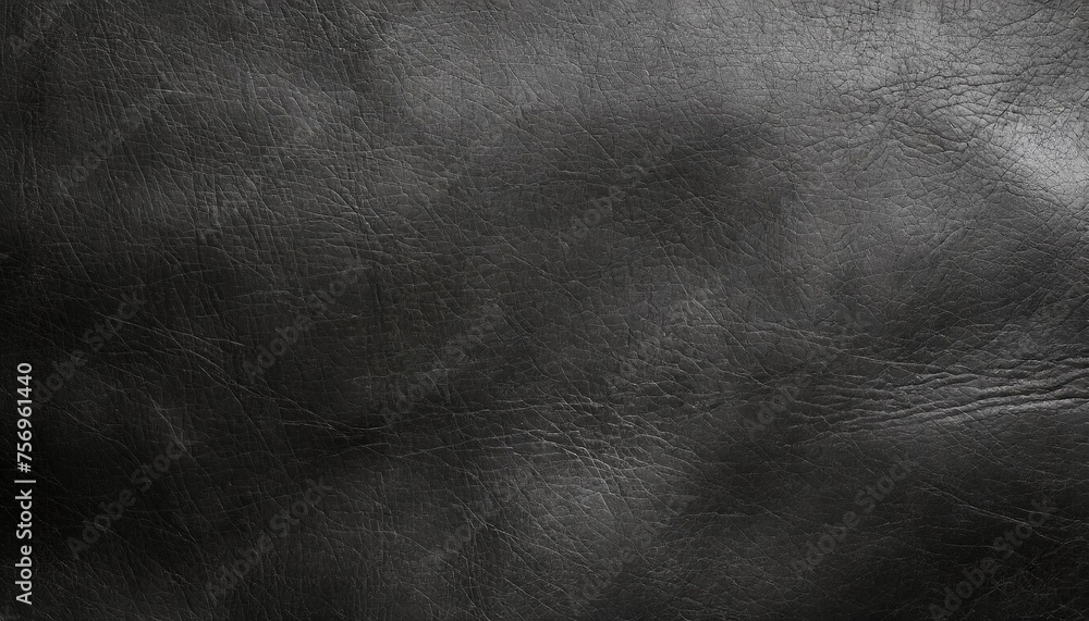 Black grained leather surface texture - obrazy, fototapety, plakaty 