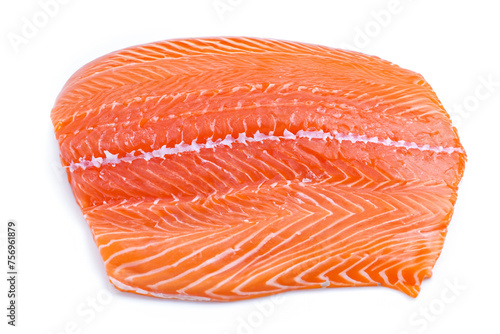 raw salmon on a plate