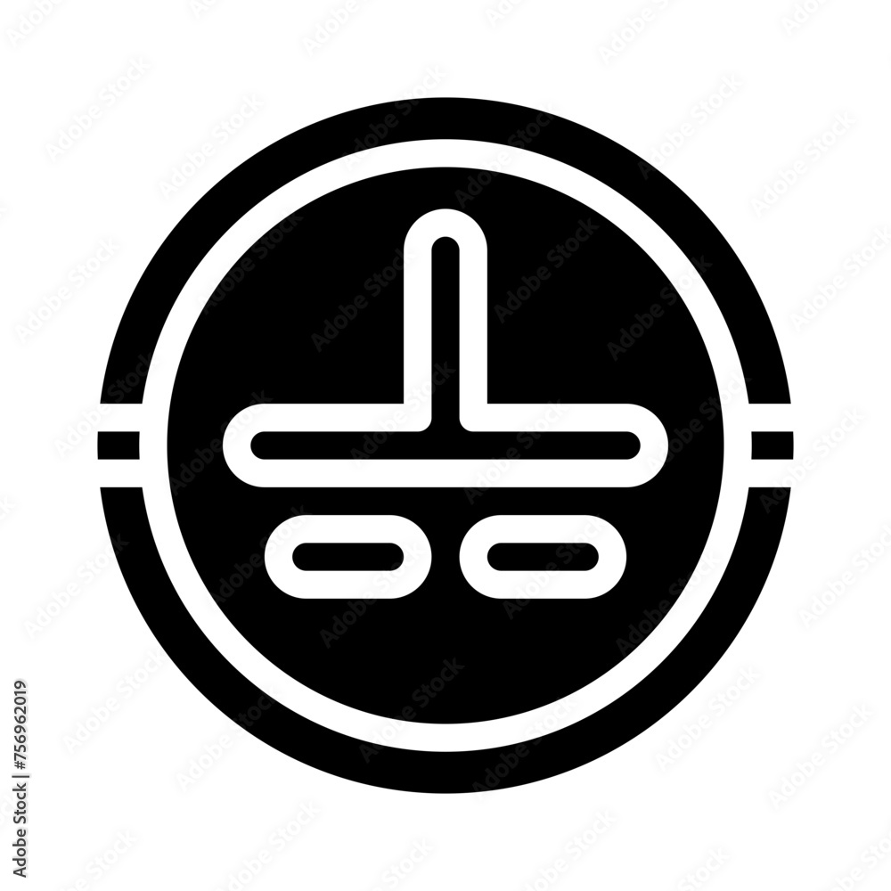 ground power unit glyph icon ground power unit glyph icon