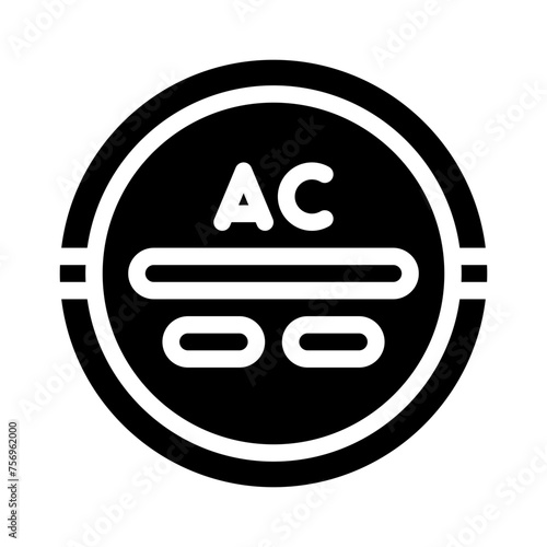 ac power glyph icon