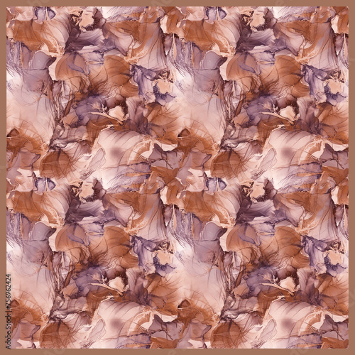 floral effect background scarf pattern design