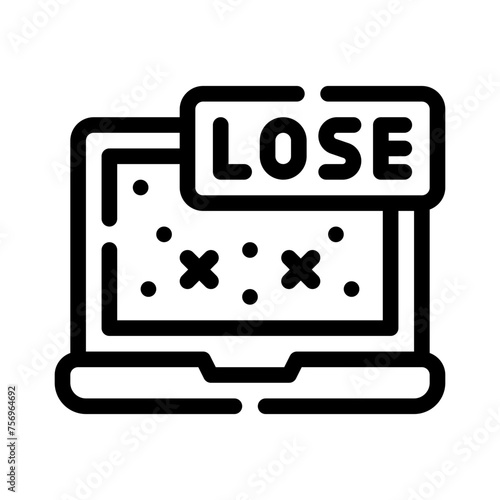 lose line icon