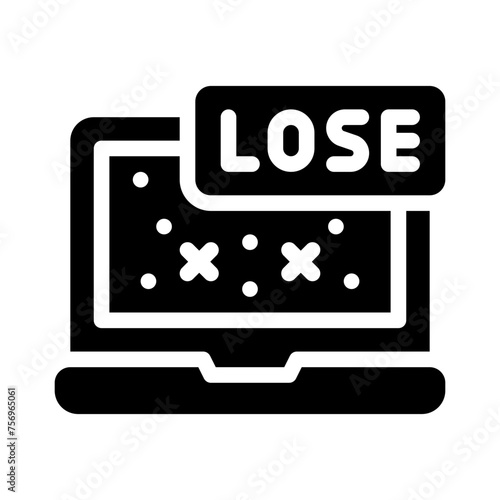 lose glyph icon