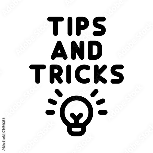 tips and tricks line icon
