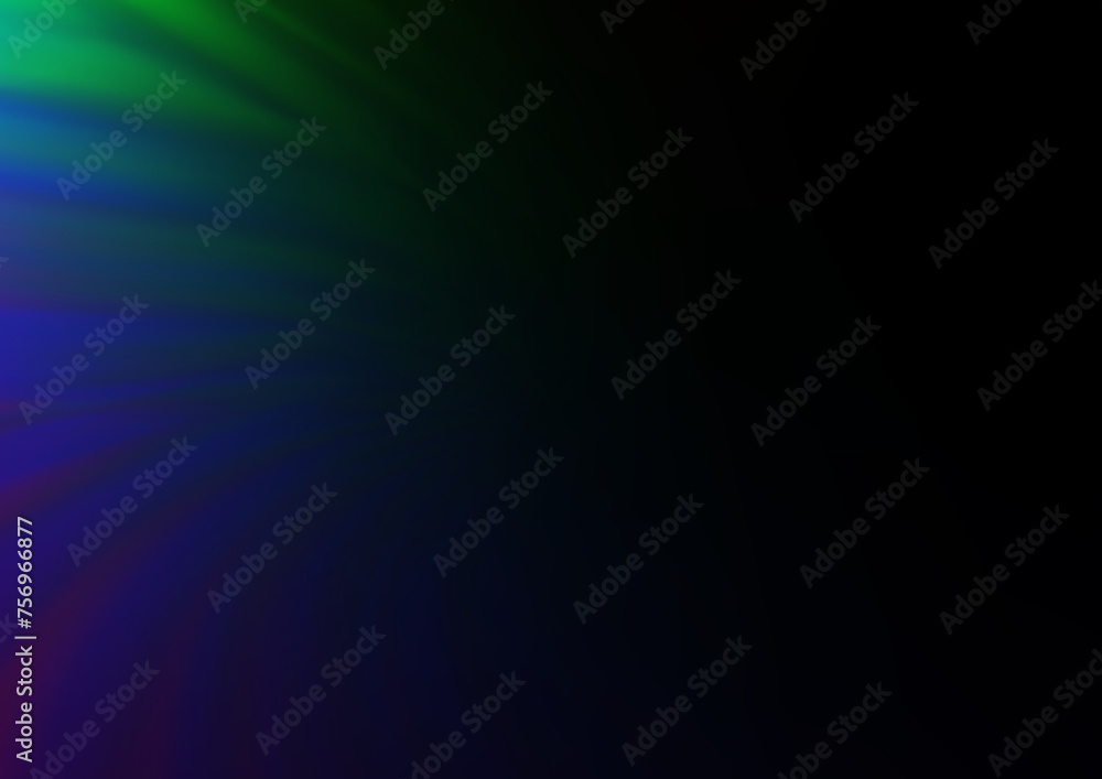 Fototapeta premium Dark Multicolor, Rainbow vector blurred shine abstract background.