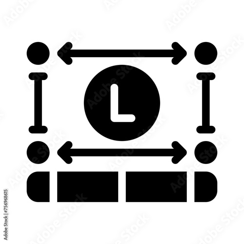 length glyph icon