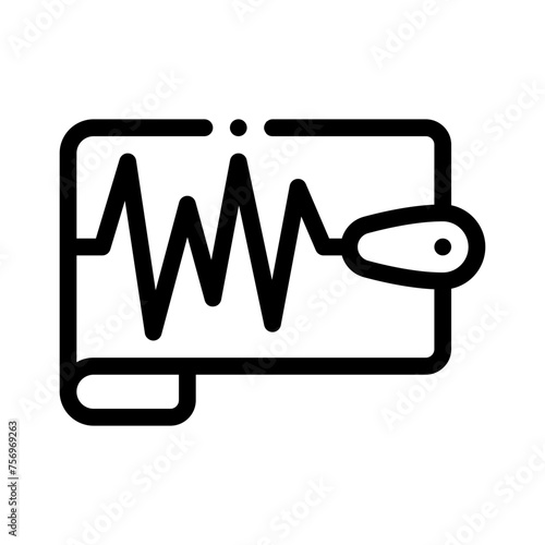 seismometer line icon
