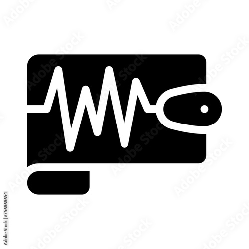 seismometer glyph icon