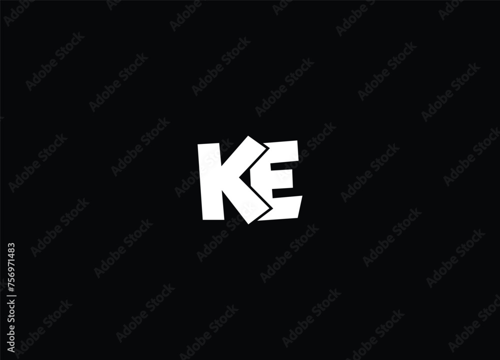 Letter KE logo icon design and creative logo Letter KE logo icon design and creative logo