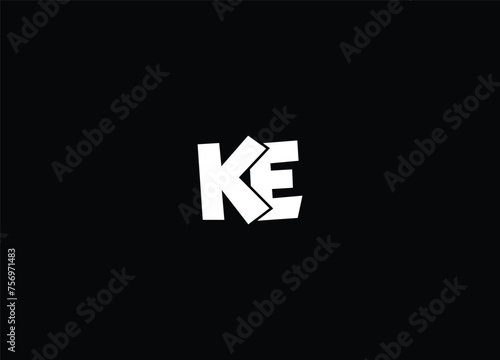Letter KE  logo icon design and creative logo