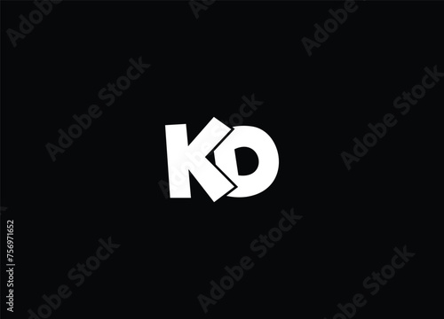 Letter KD  logo icon design and creative logo photo