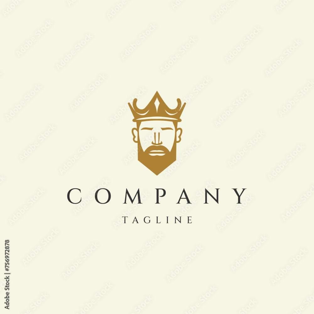King crown logo design icon vector template King crown logo design icon vector template