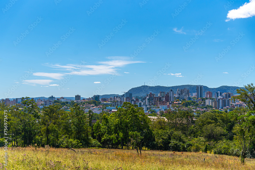View of the city of Santa Maria, RS, Brazil