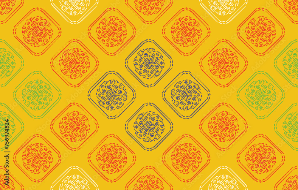 Ethnic Pattern. Ethnic India Bhandhani seamless pattern for embroidery, textile decoration and tile design. Ethnic Pattern. Ethnic India Bhandhani seamless pattern for embroidery, textile decoration and tile design.