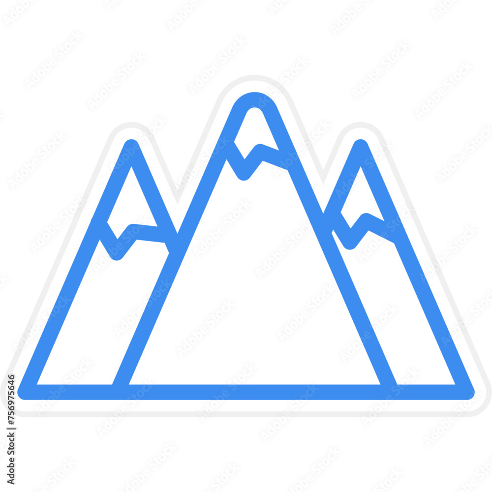 Mountain Icon Style Mountain Icon Style