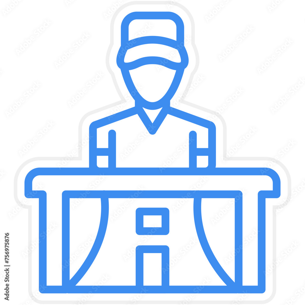 Info Desk Icon Style Info Desk Icon Style
