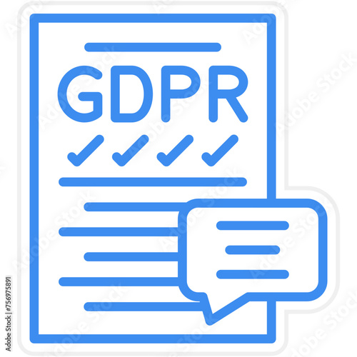 Gdpr Compliance Icon Style