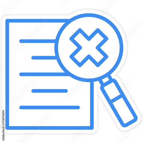 Data Infringement Icon Style