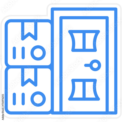 Delivery On Doorstep Icon Style
