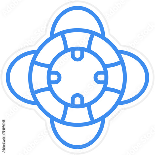 Life Preserver Icon Style