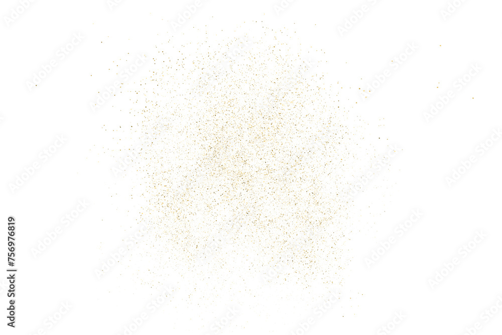 Gold Vector Texture Pattern on White Background. Old paper surface. Light Golden Confetti. Yellow Illustration Backdrop. Design Element. EPS 10.
