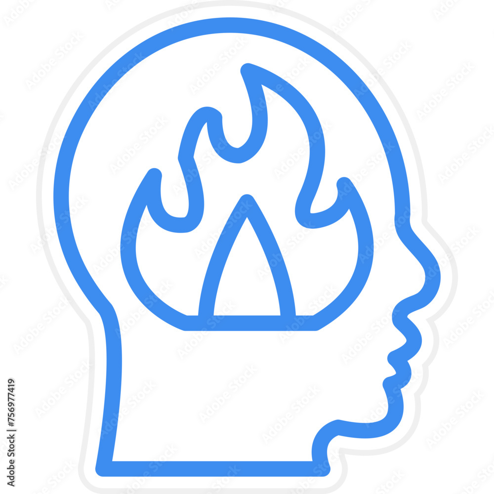 Obraz premium Anger Icon Style