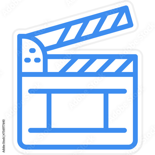 Clapperboard Icon Style
