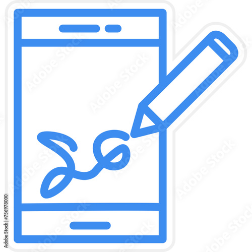 Digital Signature Icon Style