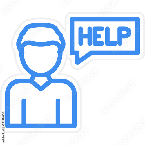 Ask For Help Icon Style