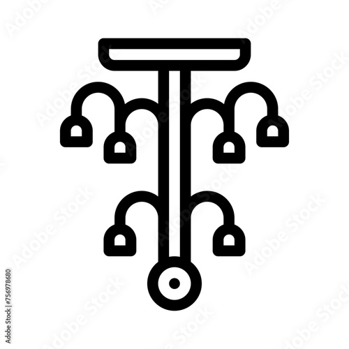 lamp line icon