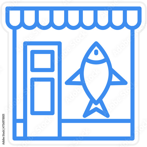 Fish Shop Icon Style