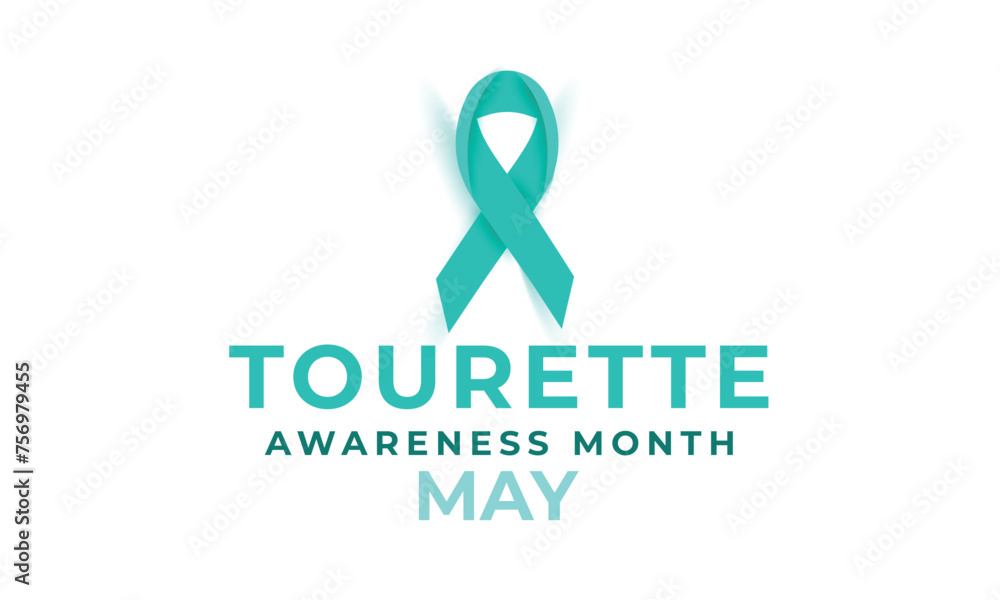 Tourette Awareness Month. background, banner, card, poster, template. Vector illustration. Tourette Awareness Month. background, banner, card, poster, template. Vector illustration.