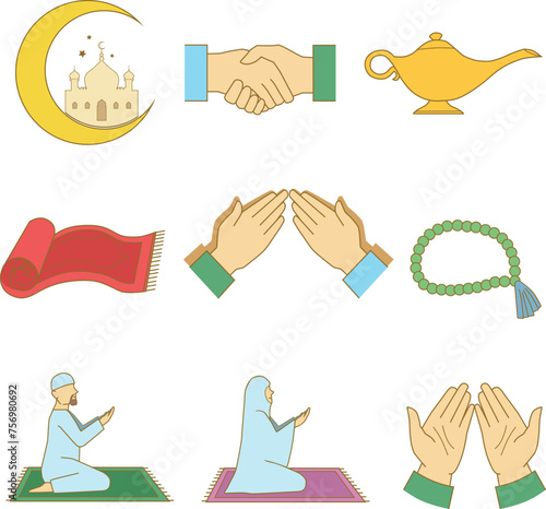 Ramadhan Icon Vector Illustration Art