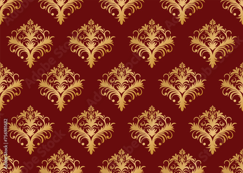Ethnic Pattern. Ethnic India seamless pattern design oriental style. Damask India Motif.