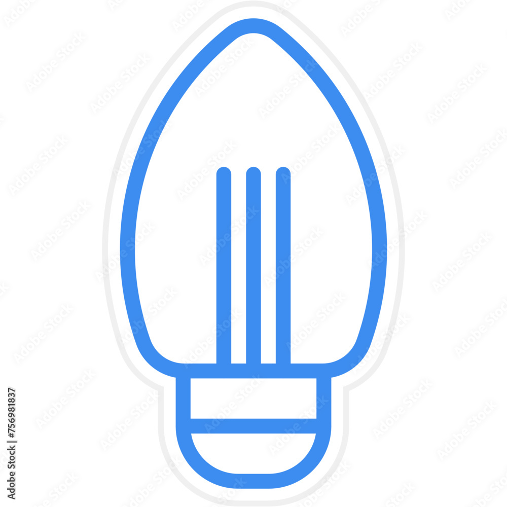 Candle Bulb Icon Style Candle Bulb Icon Style
