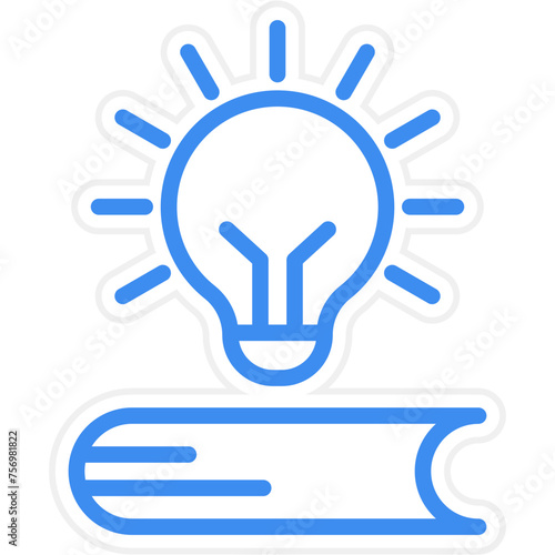 Book Lamp Icon Style