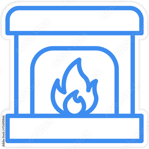 Fireplace Icon Style