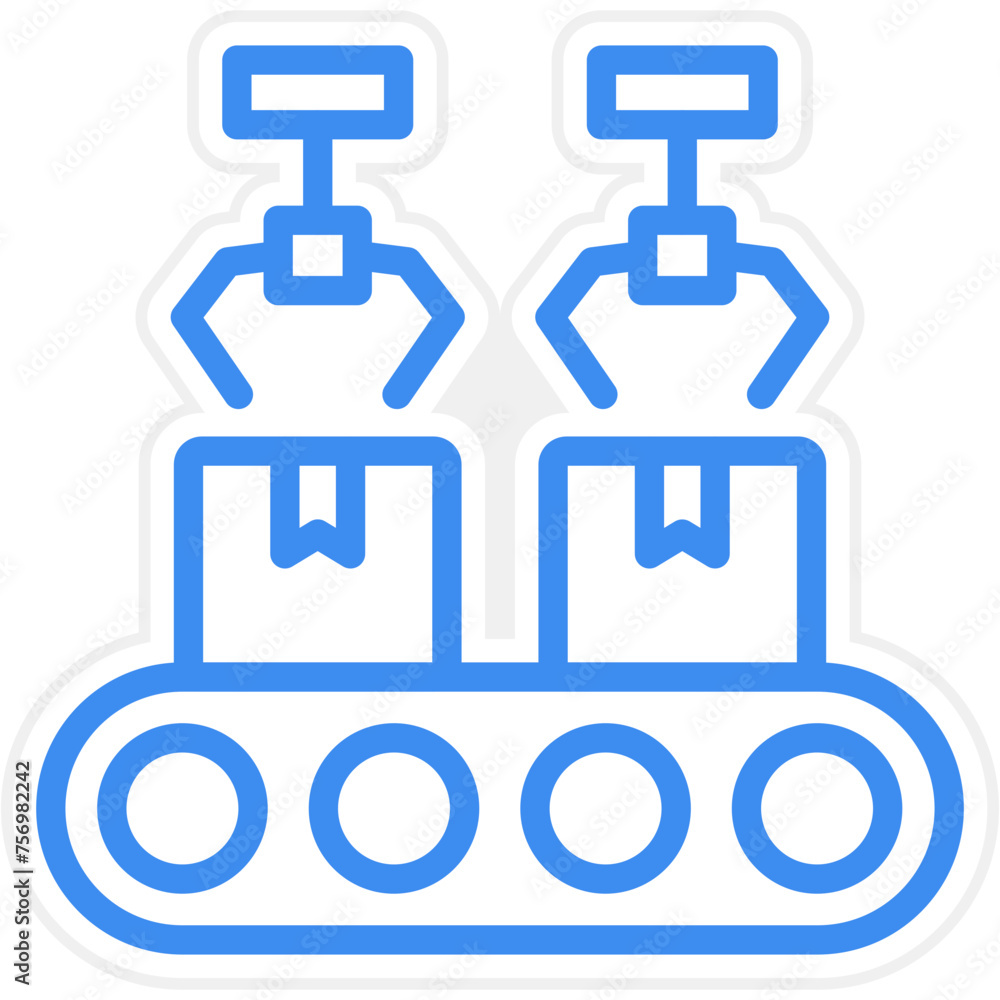 Flexible Assembly System Icon Style Flexible Assembly System Icon Style