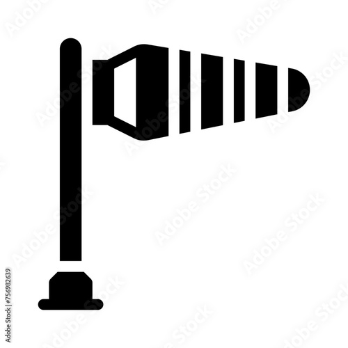 windsock glyph icon