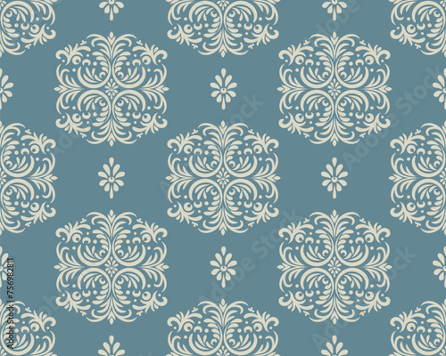 Ethnic Pattern. Ethnic India seamless pattern design oriental style. Damask India Motif.