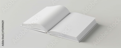 Book mockup isolated on white background. mockup