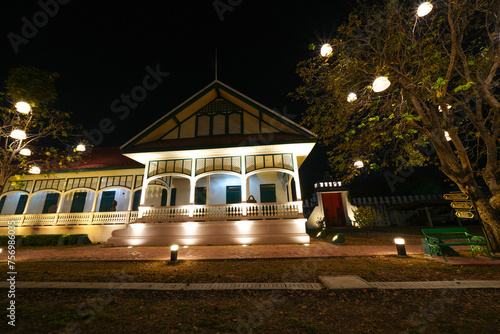 The building in Chan Kasem Palace is in the former capital of Ayutthaya province of Thailand. It was built in 2120 and has been reconstructed. Taken on 21-02-2024 photo