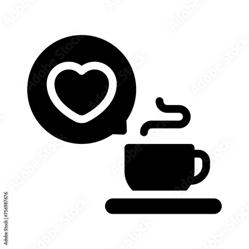 coffee glyph icon