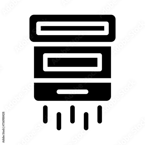 hand dryer glyph icon
