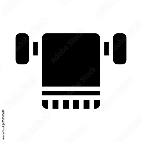 towel rack glyph icon